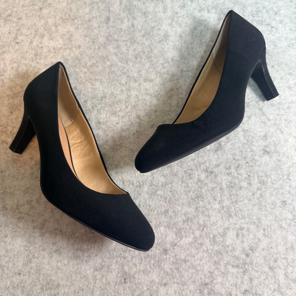 Kelly & Katie Genna Pumps Women 9.5W Black Pointed Toe Classic Office Heels